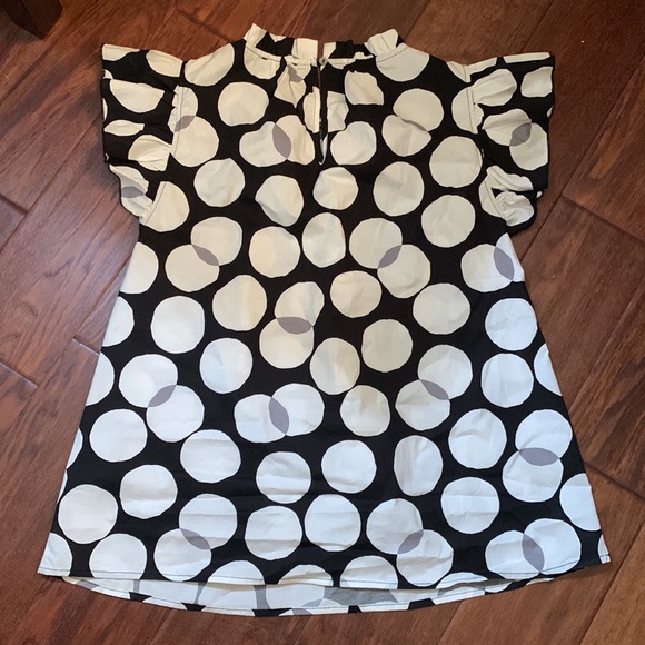 Jodifil blouse with ruffle sleeves and neckline; NWOT - Picture 5 of 5